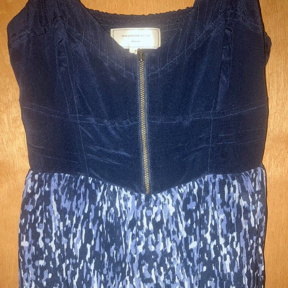 Anthropology Silk Flowy Dress